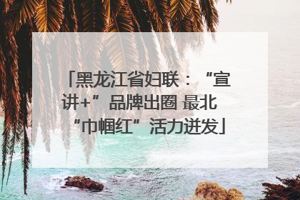 黑龙江省妇联：“宣讲+”品牌出圈 最北“巾帼红”活力迸发
